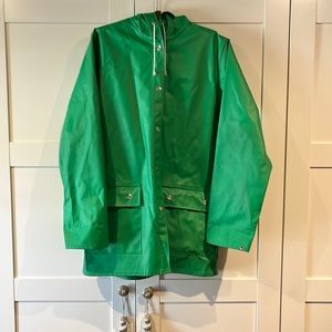 VINTAGE “Shedrain” Brand Kelly Green Rain Coat